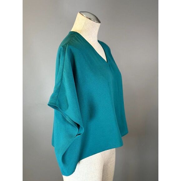 Aritzia Babaton Andy Blouse in Deep Lake Teal Size XS - Picture 2 of 4